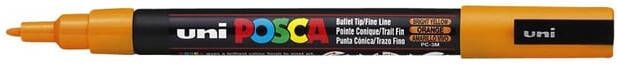 Posca uni ball Paint Marker op waterbasis PC 3M donkeroranje