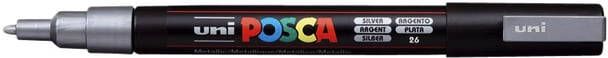 Posca uni-ball Paint Marker op waterbasis PC-3M zilver