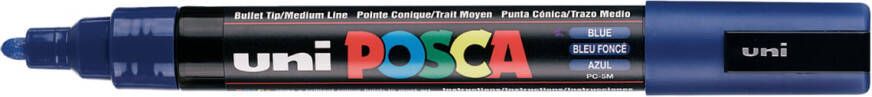 Posca uni-ball Paint Marker op waterbasis PC-5M donkerblauw