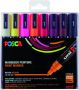 Posca Uni paintmarker PC-5M 1 8 2 5 mm etui van 8 markers in geassorteerde warme kleuren - Thumbnail 2