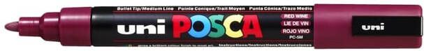 Posca uni ball Paint Marker op waterbasis PC 5M wijnrood