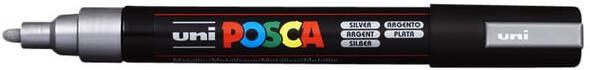 Posca uni-ball Paint Marker op waterbasis PC-5M zilver