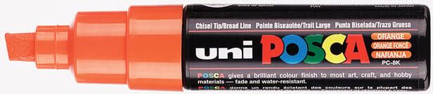 Posca Paintmarker Uni PC8K breed schuin donker oranje