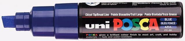 Posca uni-ball Paint Marker op waterbasis PC-8K donkerblauw