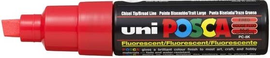 Posca uni-ball Paint Marker op waterbasis PC-8K fluo rood