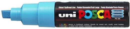 Posca uni-ball Paint Marker op waterbasis PC-8K fluo turkoois