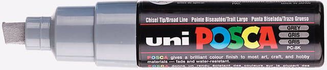 Posca uni-ball Paint Marker op waterbasis PC-8K grijs