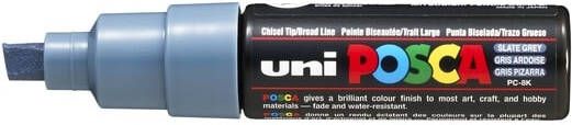 Posca uni-ball Paint Marker op waterbasis PC-8K leigrijs - Foto 2