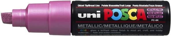 Posca uni-ball Paint Marker op waterbasis PC-8K roze metaal