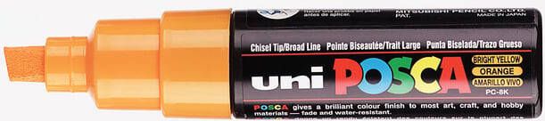 Posca uni-ball Paint Marker op waterbasis PC-8K lichtoranje