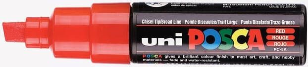 Posca uni-ball Paint Marker op waterbasis PC-8K rood