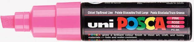Posca uni-ball Paint Marker op waterbasis PC-8K roze