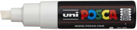Posca uni-ball Paint Marker op waterbasis PC-8K wit - Foto 2