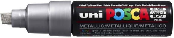 Posca uni-ball Paint Marker op waterbasis PC-8K zilver