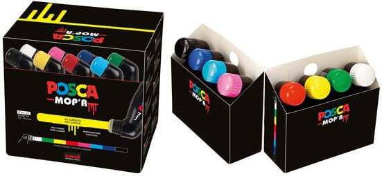 Posca MOP&apos;R paintmarker PCM-22 doos van 8 stuks assorti