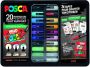 Posca paintmarkers metalen doos van 20 stuks assorti ontwerp Stickers Graffiti - Thumbnail 2