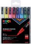 Posca paintmarker PC-3M set van 8 markers in geassorteerde basiskleuren - Thumbnail 2