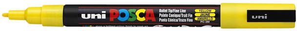 Posca uni-ball Paint Marker op waterbasis PC-3M geel - Foto 3