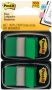 Post-it Indextabs 3M 680 25.4x43.2mm duopack groen 100 vel - Thumbnail 2