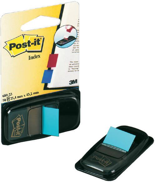 Post-it Indextabs 3M Post it 680 25.4x43.2mm felblauw - Foto 2