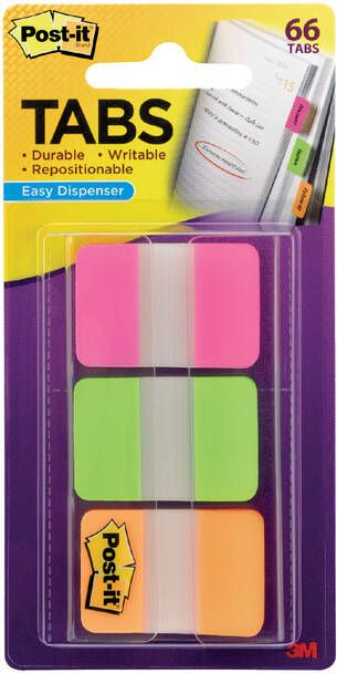 Post-it Indextabs 3M 686 25x38mm strong assorti