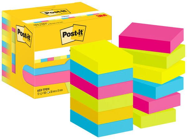 Post-It Notes Vitality 100 vel ft 38 x 51 mm pak van 12 blokken