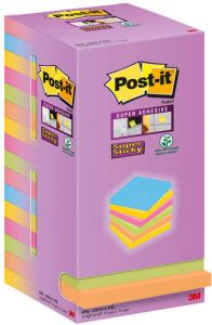 Post-it Memoblok 3M Post it 654 76x76mm color notes