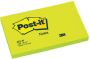 3M Post-it Memoblok 3M Post it 655 NGR 76x127mm neon groen - Thumbnail 1