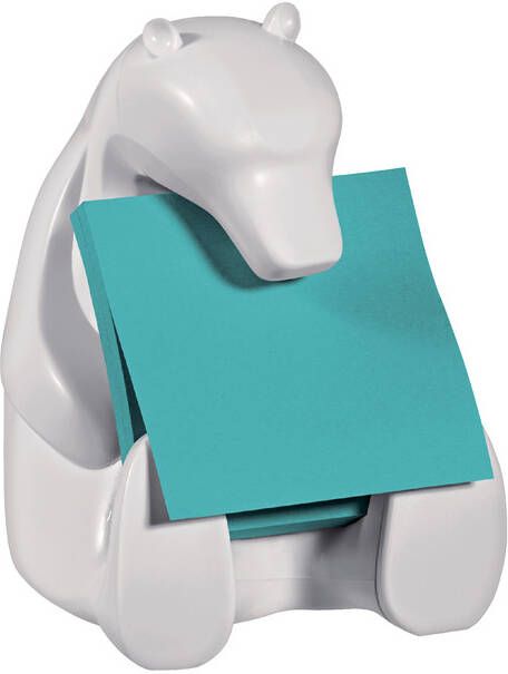 Post-it Super Sticky z-notes dispenser beer voor ft 76 x 76 met 1 blok van 90 blaadjes blauw
