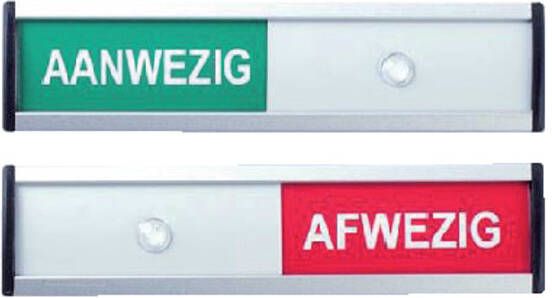 Posta Infobord aanwezig afwezig 125x30mm