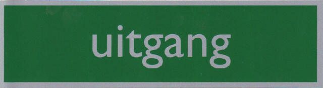 Posta Infobord pictogram uitgang 165x44mm
