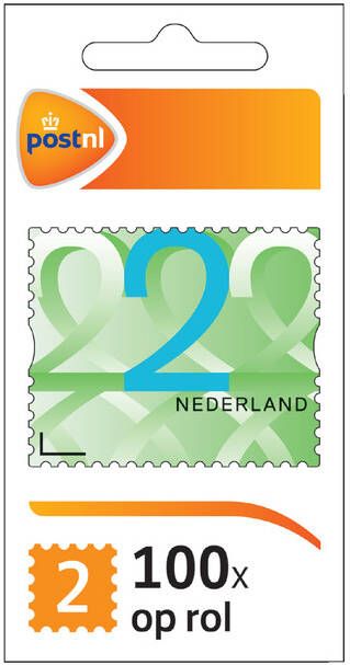 Postzegels Postzegel waarde 2 NL zelfklevend 100 stuks
