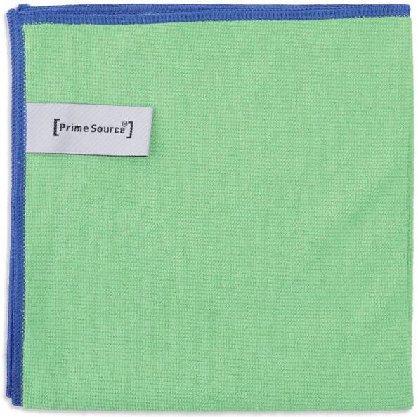 Primesource Microvezeldoek professional 38x38cm groen pak Ã  10 stuks