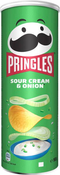 Pringles Chips sour cream onion 165gr