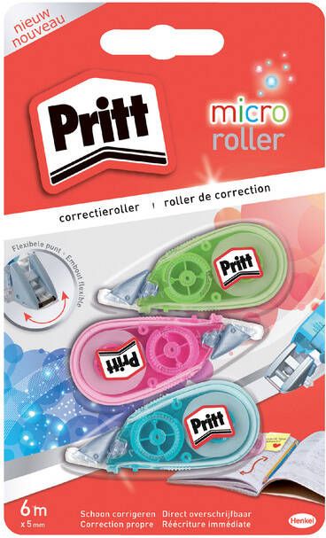 Pritt Correctieroller 5mmx6m micro blisterÃƒ 2+1 gratis