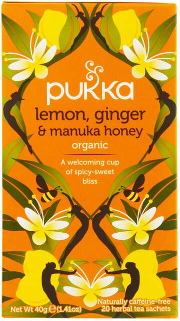 Pukka Thee Lemon Ginger&Manuka Honey 20 zakjes