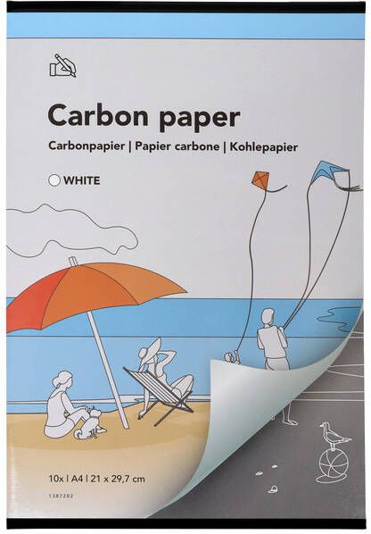 Qbasic Carbonpapier A4 21x29 7cm 10x wit