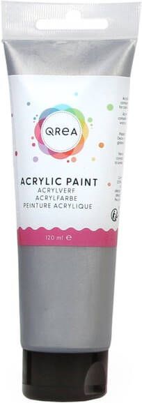 Qrea Acrylverf 120 ml zilver