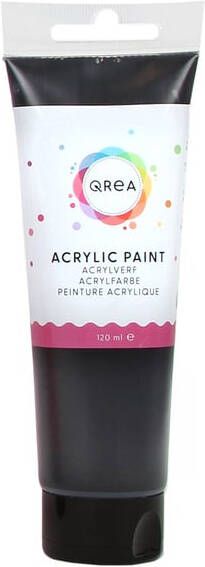 Qrea Acrylverf 120 ml zwart
