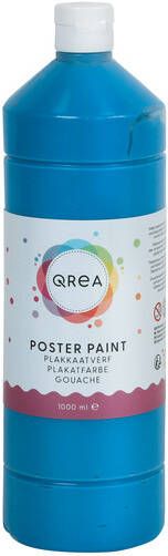 Qrea Plakkaatverf primair blauw 1000ml