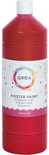 Qrea Plakkaatverf primair rood 1000ml