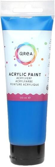 Qrea Acrylverf 120 ml primair blauw