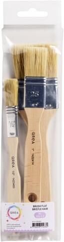 Qrea Kwast varkenshaar set Ã  3 breedtes