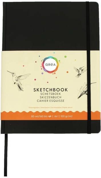Qrea Tekenboek A4 80 vel 100gr