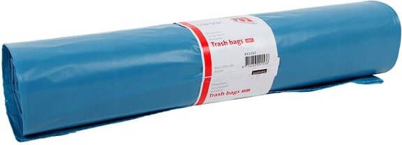 Quantore Afvalzak LDPE T60 120L blauw extra stevig 70x110cm rolà 20st