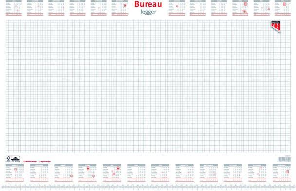 Quantore Bureau-onderlegblok 2023 ruit 56 5X36CM wit