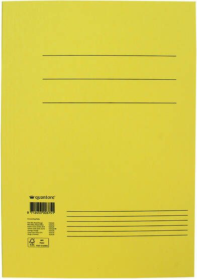 Quantore Dossiermap Folio 320gr geel