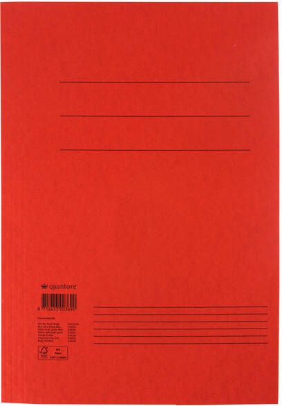 Quantore Dossiermap folio 320gr rood