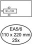 Quantore Envelop 110x220mm venster 3x10cm links zelfklevend 25 stuks - Thumbnail 1