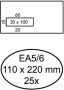 Quantore Envelop 110x220mm venster 3x10cm links zelfkl 25st - Thumbnail 2